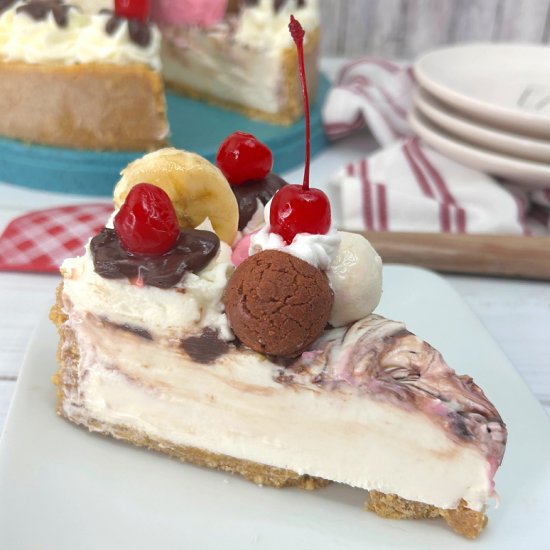 No Bake Banana Split Cake