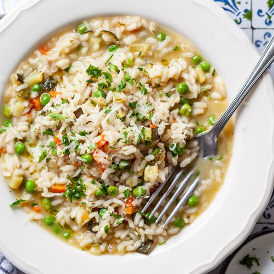 Vegan Risotto Primavera