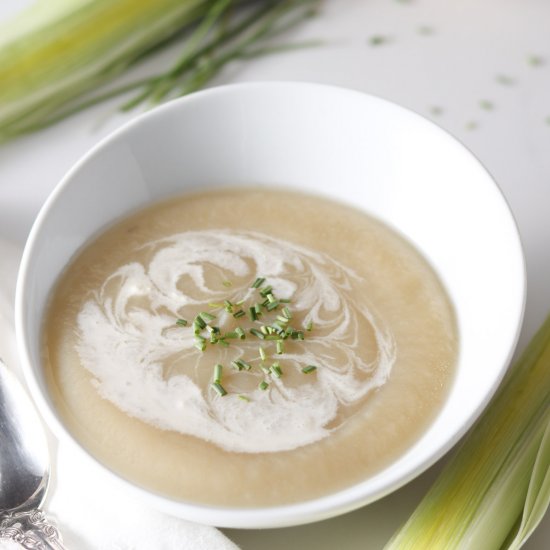 Leek or Onion and Potato Soup