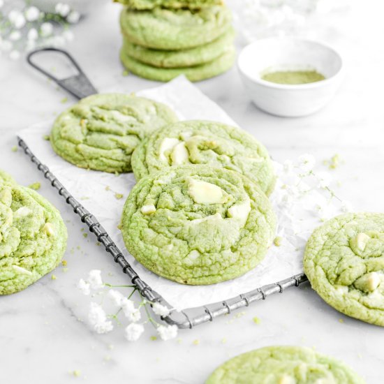 Matcha White Chocolate Cookies