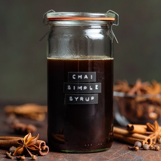 chai simple syrup