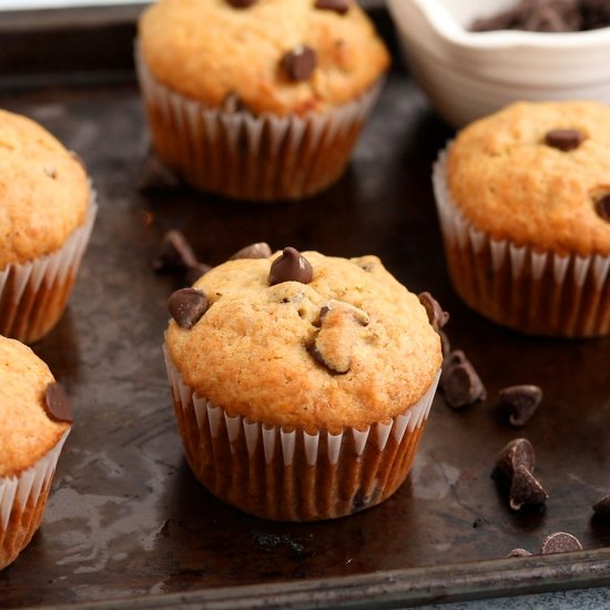 Banana Chocolate Chip Muffins