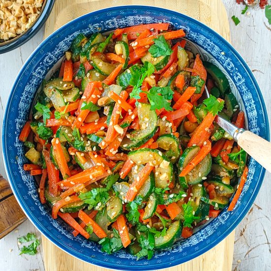 Asian Carrot Cucumber Salad