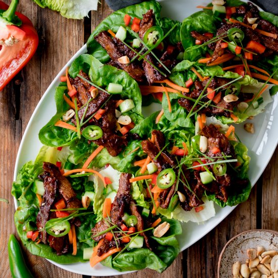 Korean Beef Lettuce Wraps