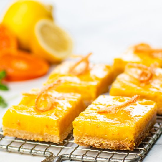 luscious orange-lemon bars