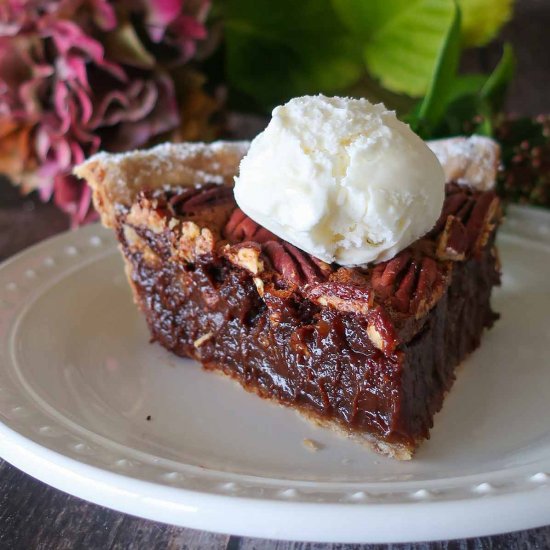 Gluten Free Chocolate Pecan Pie