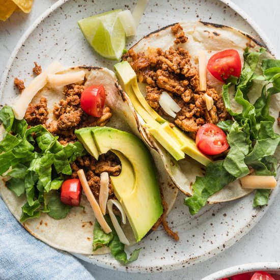 Ground Chicken Tacos