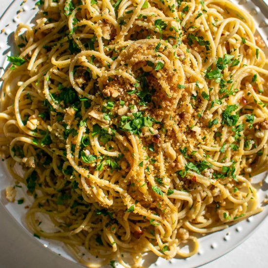 Anchovy and Walnut Pasta