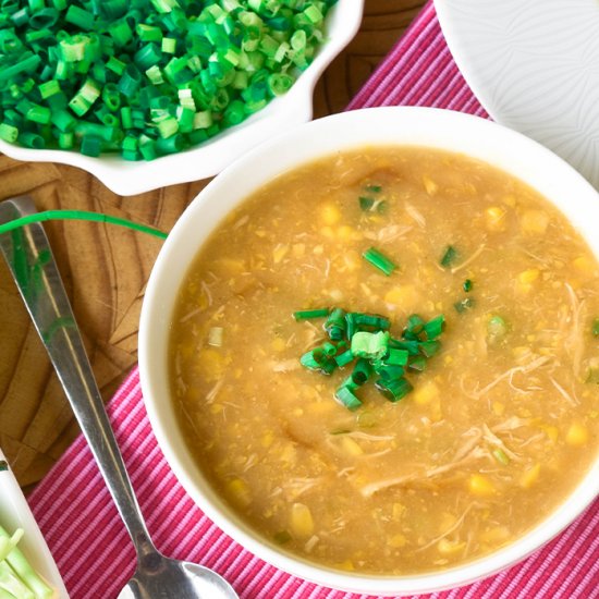 Corn Chicken Soup from Scratch