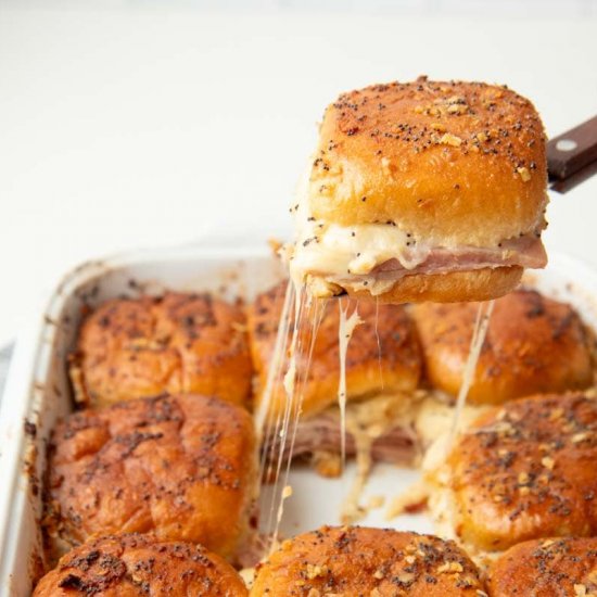 Baked Ham and Swiss Sliders