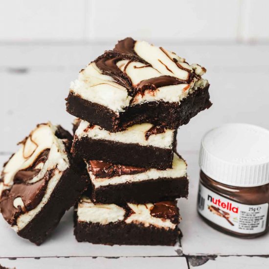 Nutella cheesecake brownies