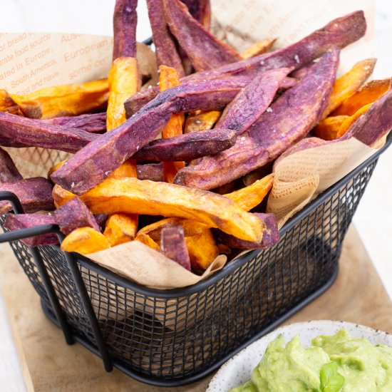 Multicoloured Sweet Potato Fries