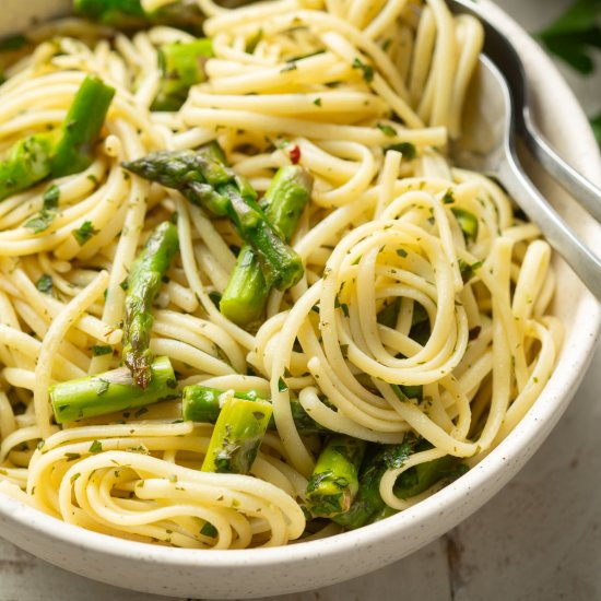 Pasta Gremolata with Asparagus