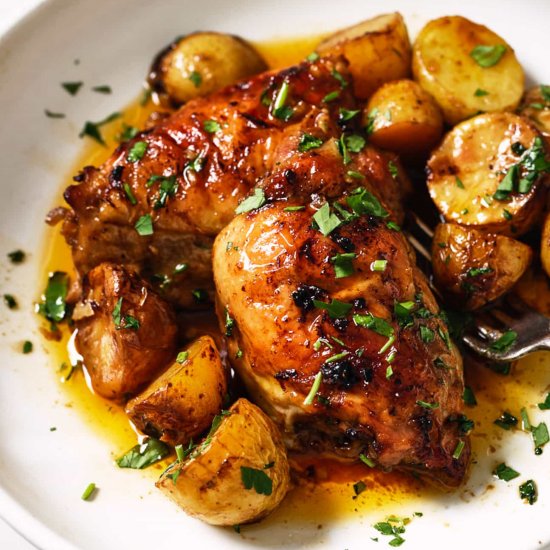 Chicken Thighs With Potatoes