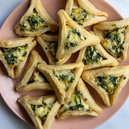 Spinach Artichoke Dip Hamantaschen