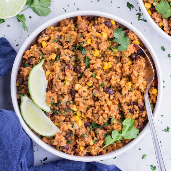 Easy Mexican Beef and Rice Skillet