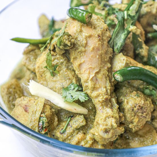 HARI MIRCH MURGH / GREEN CHILLI CHI