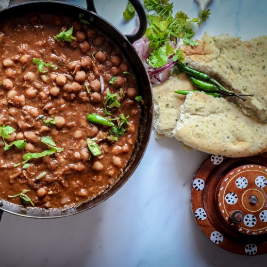 PUNJABI CHHOLE  (CHICKPEA CURRY)