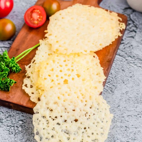 Insanely Easy Parmesan Crisps