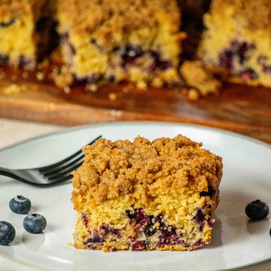 Blueberry Buckle Cake