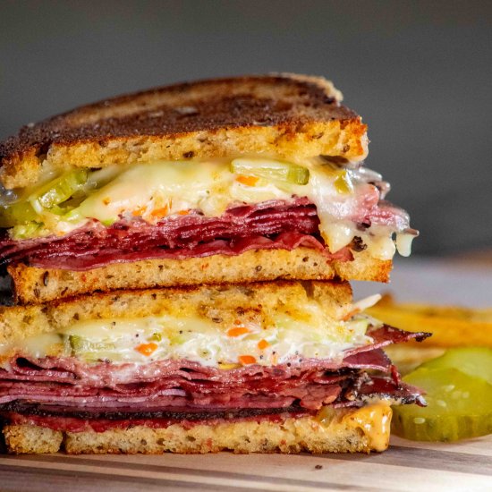 Hot Pastrami Sandwich