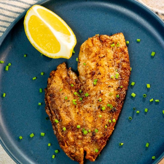 Pan Fried Flounder with Lemon