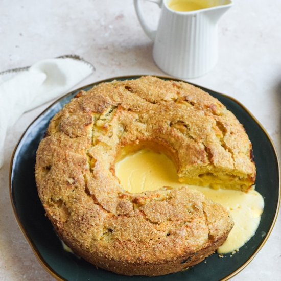 Easy Irish Apple Cake With Custard