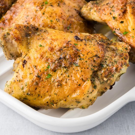 Oven Baked Ranch Chicken Thighs