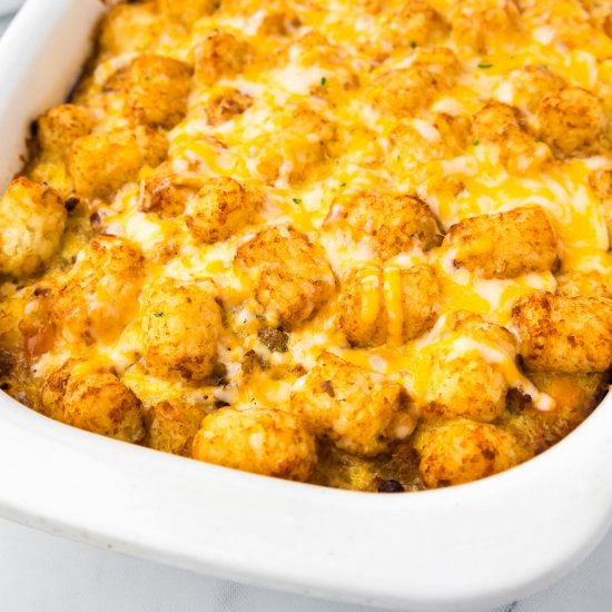 Tater Tot Sausage Casserole