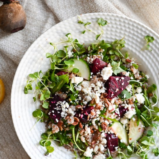 Beet and Buckwheat Salad