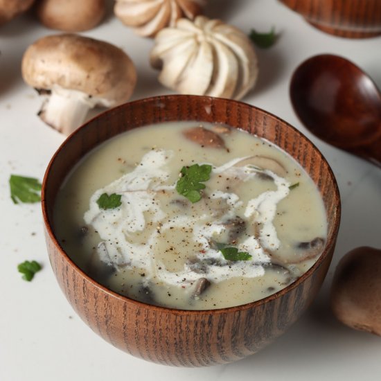 Chunky Cream of Mushroom Soup