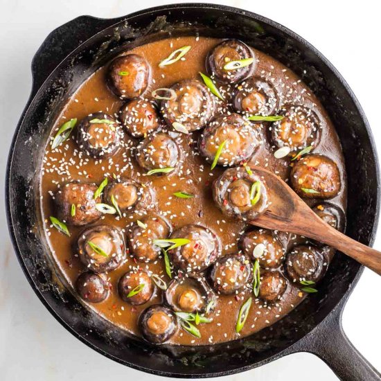 Creamy Miso Mushrooms