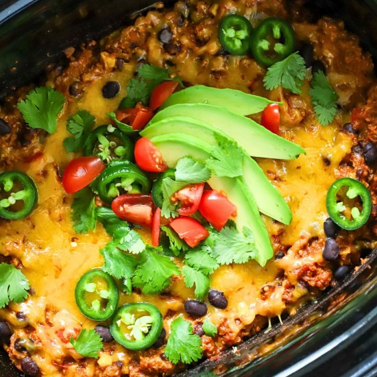 Slow Cooker Mexican Casserole