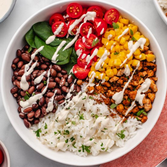 Tofu Burrito Bowl