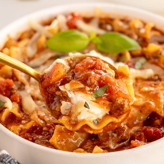 Slow Cooker Lasagna Soup