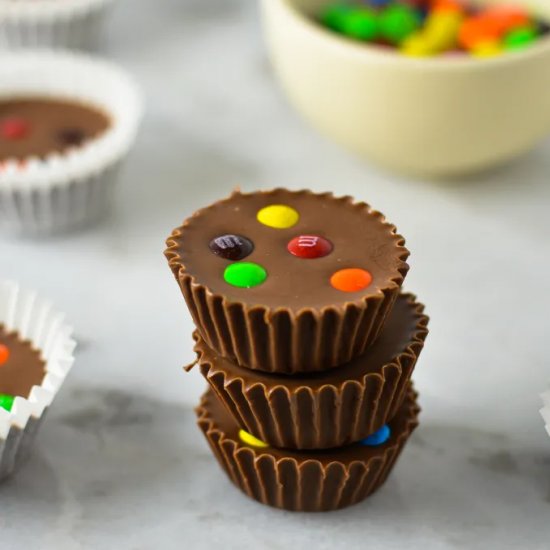 Mini M&Ms Nutella Cups