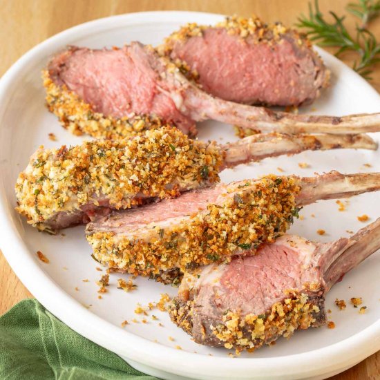 Crusted Rack of Lamb 3 Ways