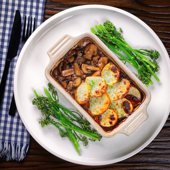 Vegan Mushroom and Onion Hotpot