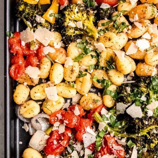 Sheet Pan Gnocchi with Vegetables