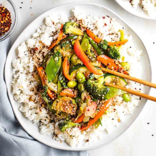 Teriyaki Stir Fry Vegetables