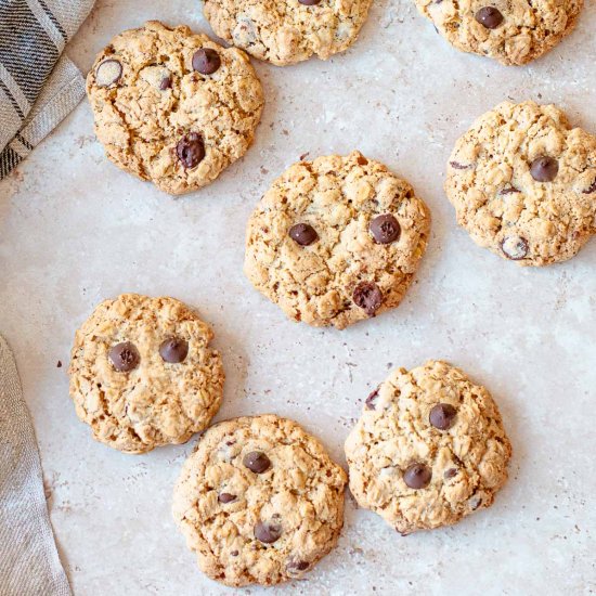 Chocolate Chip Oat Cookies