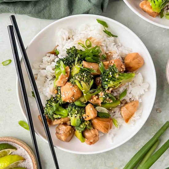 Teriyaki Chicken and Broccoli