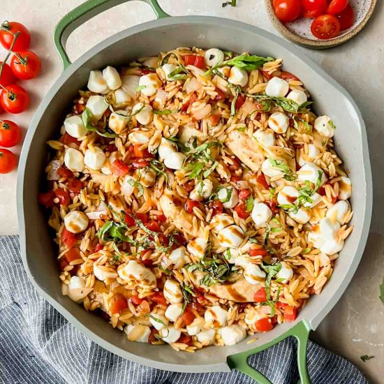 Chicken Caprese Orzo