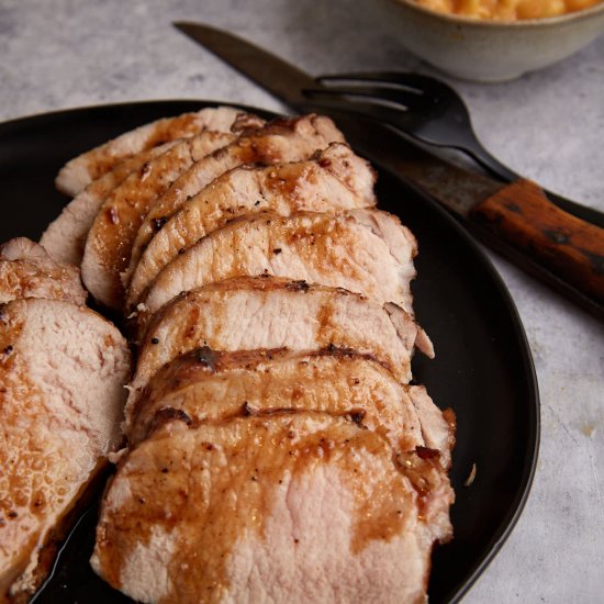 Oven Roasted Pork Loin with a Maple