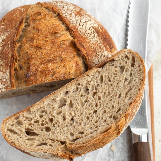 Spelt, Whole Wheat & Rye Sourdough