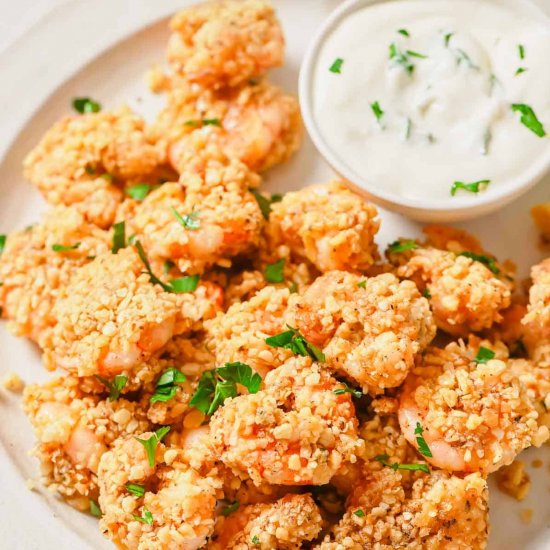 Easy Baked Popcorn Shrimp