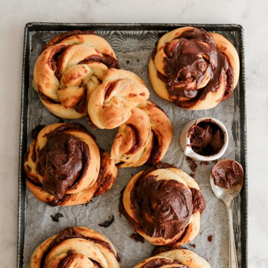 Easter brioche buns