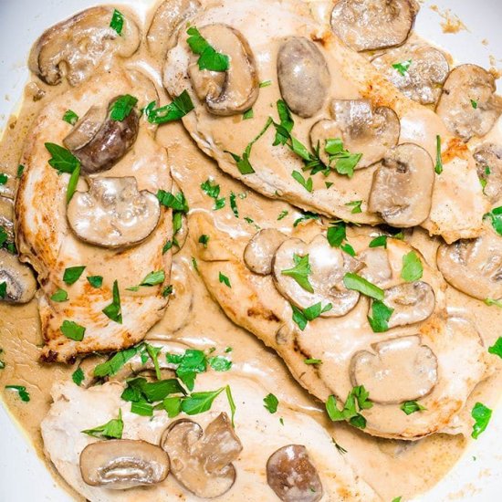 Easy Creamy Chicken Marsala Recipe