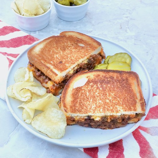 Sloppy Joe Grilled Cheese