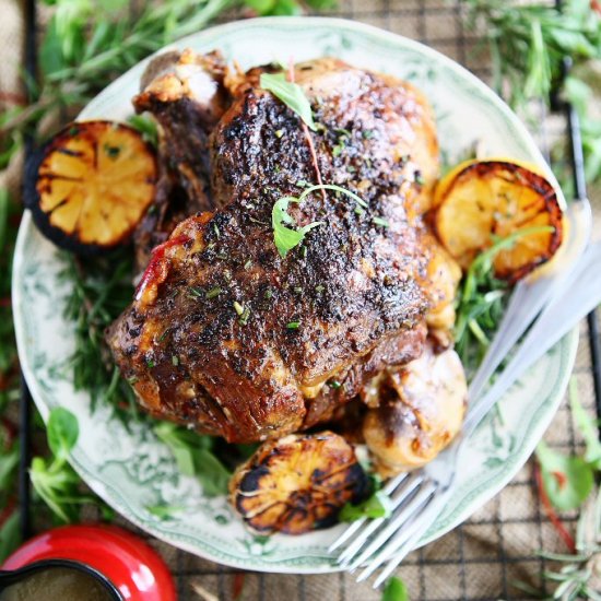 Slow Cooker Leg Of Lamb